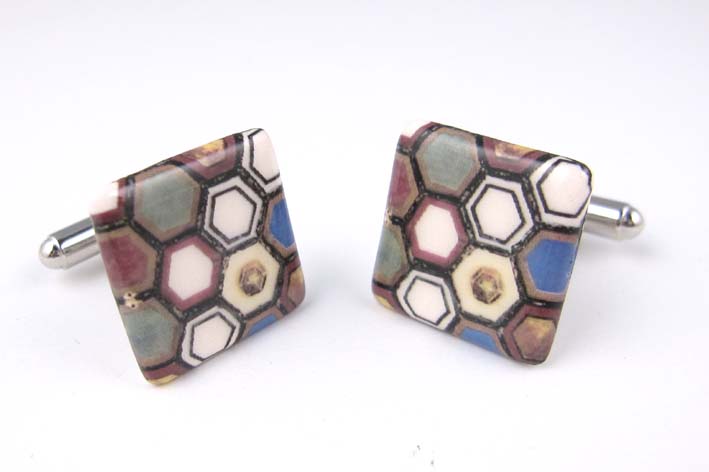 Leeds Art Gallery Tiles3 cufflinks
